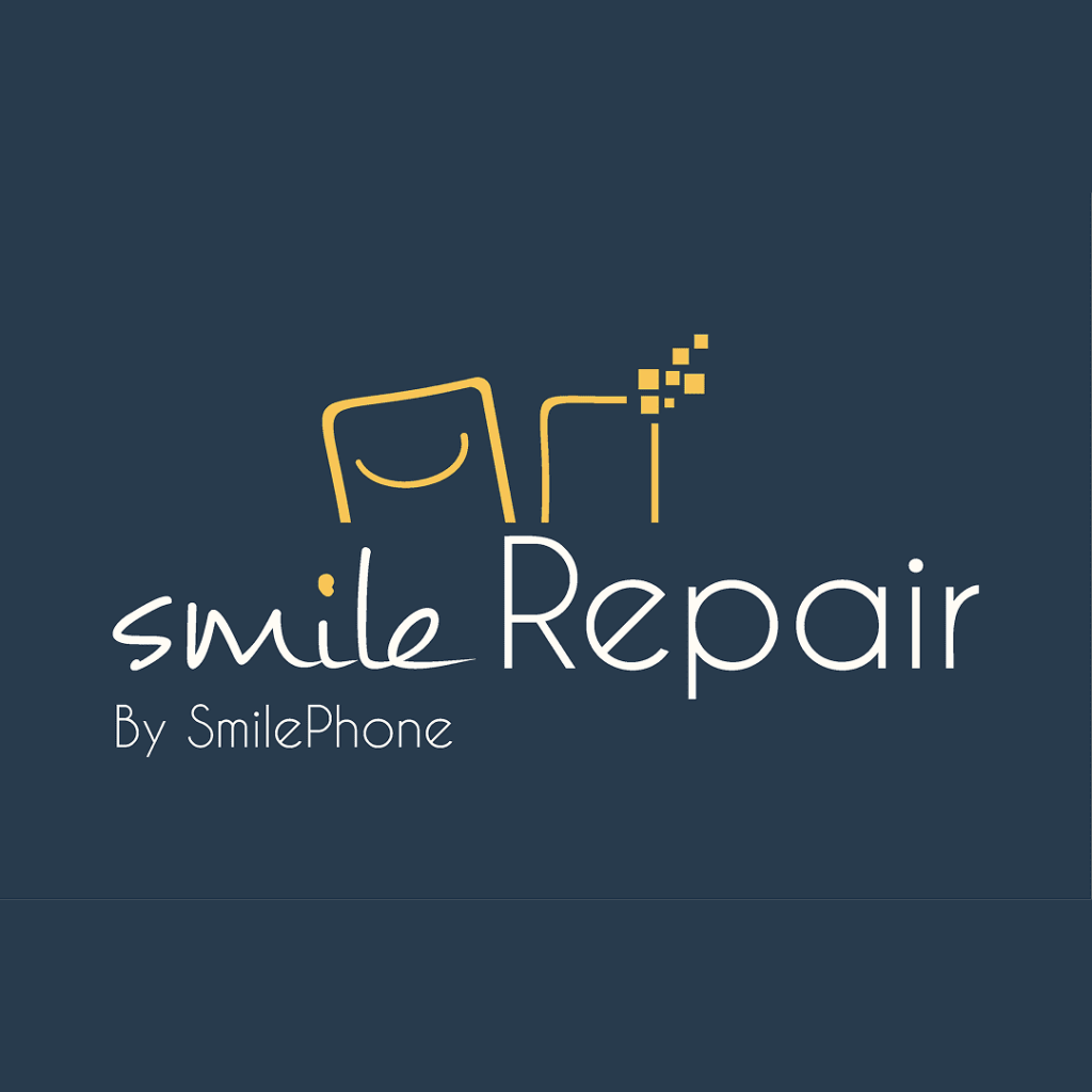 Logo SmileRepair by SmilePhone – Création de logo professionnel par DesignByZen, graphiste freelance à Grenoble