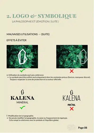 charte graphique marque bijoux
