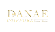 Logo Danae Coiffure réalisé par DesignByZen pour un salon de coiffure haut de gamme.