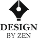 Logo DesignByZen, studio de branding, identité visuelle et création de logos pour marques artisanales à Grenoble.